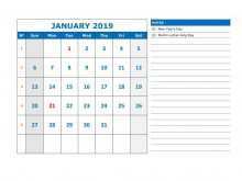 99 Free Printable Daily Calendar Template For 2019 in Photoshop for Daily Calendar Template For 2019
