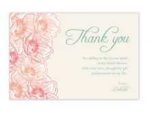 99 How To Create Thank You Card Template Bridal Shower Photo with Thank You Card Template Bridal Shower