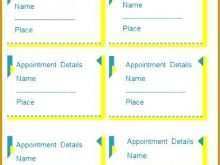 99 Online Appointment Card Template For Word for Ms Word with Appointment Card Template For Word
