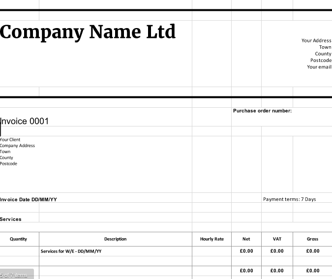 99 Online Company Invoice Template Uk Maker with Company Invoice Template Uk
