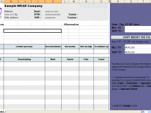 Invoice Hotel Form Excel