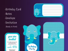 99 Printable Elephant Birthday Card Template Download with Elephant Birthday Card Template