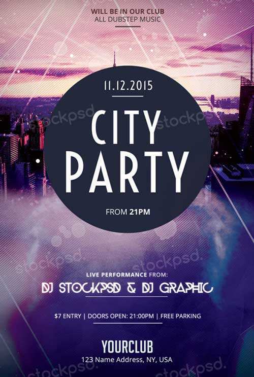 99 Printable Free Party Flyer Templates Online in Word for Free Party Flyer Templates Online
