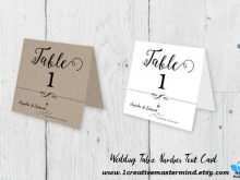 99 Report Table Number Tent Card Template Now for Table Number Tent Card Template