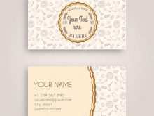 99 Standard Bakery Name Card Template Layouts with Bakery Name Card Template