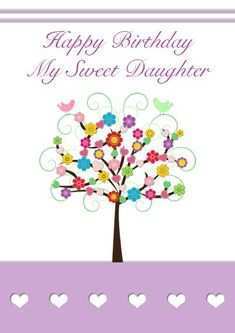 99 Standard Birthday Card Template Daughter Download for Birthday Card Template Daughter