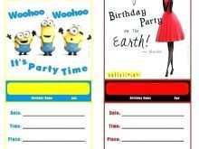 99 Standard Birthday Invitation Card Template Minion Download for Birthday Invitation Card Template Minion