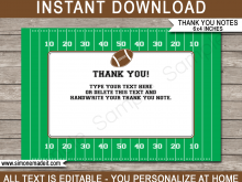 Birthday Thank You Card Templates