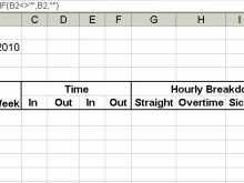 99 Standard Excel Time Card Calculator Template Formating for Excel Time Card Calculator Template