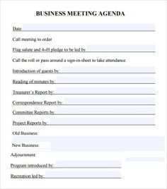 99 The Best Church Council Agenda Template for Ms Word for Church Council Agenda Template
