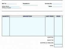 Personal Invoice Template Australia