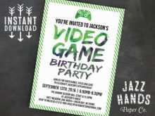 11 Adding Free Video Game Birthday Invitation Template in Photoshop by Free Video Game Birthday Invitation Template