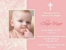 11 Standard Baby Girl Christening Blank Invitation Template for Ms Word with Baby Girl Christening Blank Invitation Template