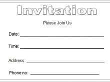 Wedding Invitation Blank Template Free