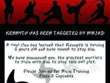 12 Adding Ninja Party Invitation Template Free For Free with Ninja Party Invitation Template Free