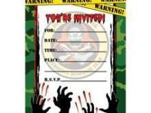 12 Blank Free Zombie Birthday Party Invitation Template Formating for Free Zombie Birthday Party Invitation Template