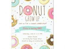 12 Creative Donut Birthday Invitation Template Layouts with Donut Birthday Invitation Template