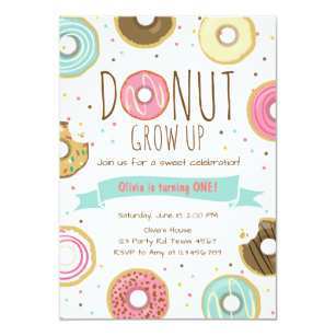 12 Creative Donut Birthday Invitation Template Layouts with Donut Birthday Invitation Template