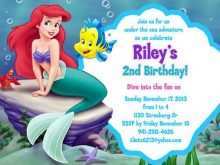 12 Customize Ariel Birthday Invitation Template for Ms Word with Ariel Birthday Invitation Template