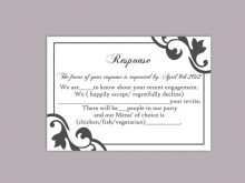 Rsvp Wedding Invitation Template