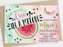 12 Visiting Watermelon Birthday Invitation Template in Photoshop with Watermelon Birthday Invitation Template