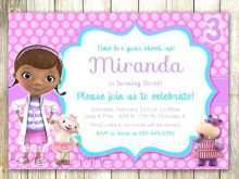 13 Customize Doc Mcstuffins Birthday Invitation Template With Stunning Design with Doc Mcstuffins Birthday Invitation Template