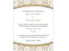 13 Printable Lace Wedding Invitation Template Photo for Lace Wedding Invitation Template