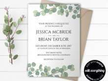 14 Create Eucalyptus Wedding Invitation Template Maker for Eucalyptus Wedding Invitation Template