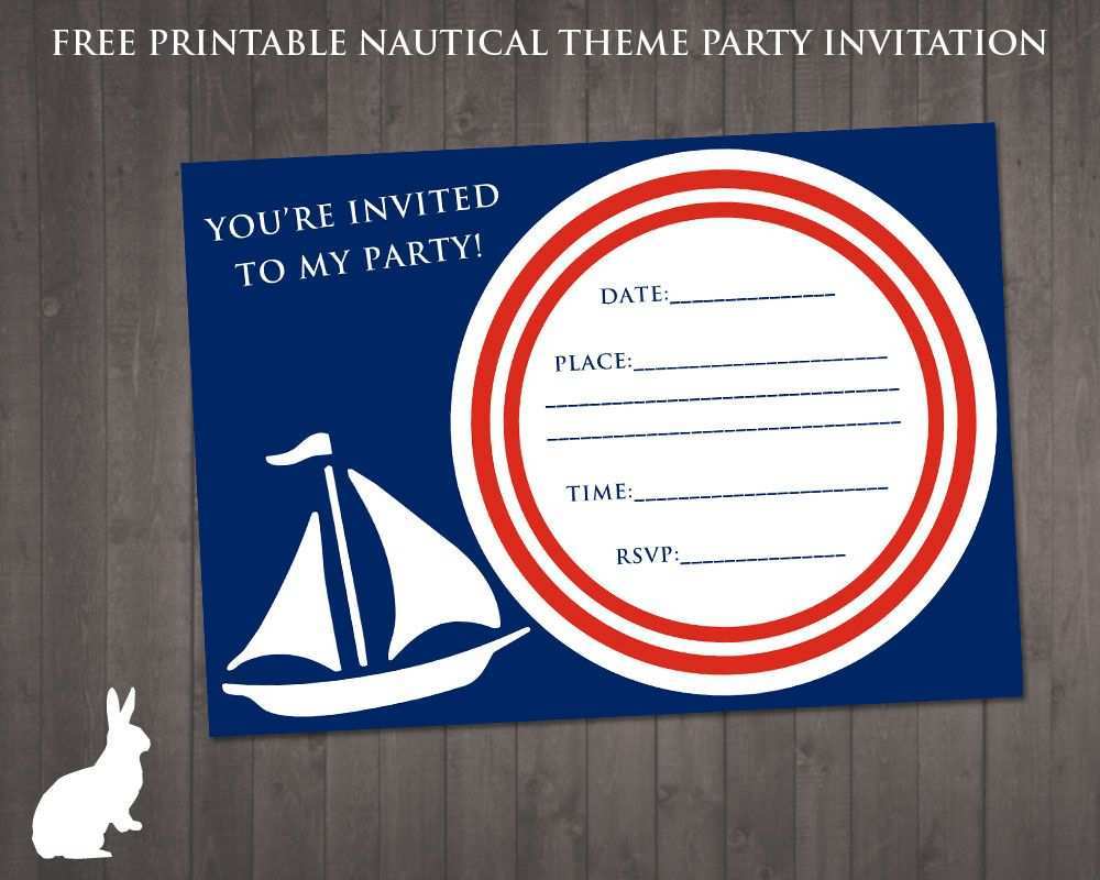 14 Create Nautical Birthday Invitation Template Free in Photoshop for Nautical Birthday Invitation Template Free