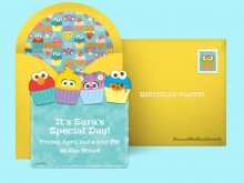 Sesame Street Invitation Blank Template