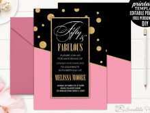 14 The Best Birthday Invitation Template Gold Now by Birthday Invitation Template Gold