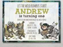 14 The Best Where The Wild Things Are Birthday Invitation Template Download by Where The Wild Things Are Birthday Invitation Template