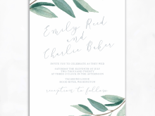 15 Blank Eucalyptus Wedding Invitation Template For Free with Eucalyptus Wedding Invitation Template