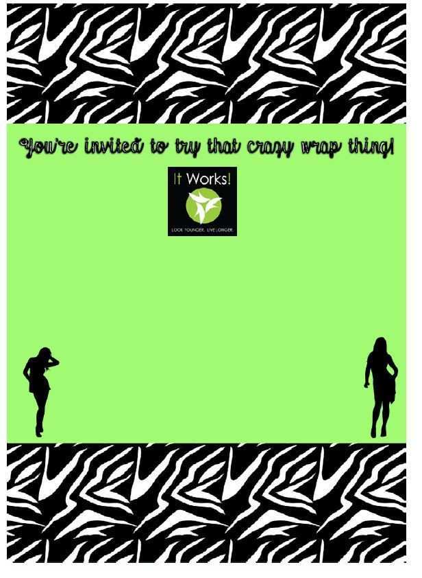 15 Creating It Works Wrap Party Invitation Template for Ms Word with It Works Wrap Party Invitation Template
