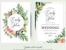 15 Free Vector Floral Wedding Invitation Template Photo by Vector Floral Wedding Invitation Template