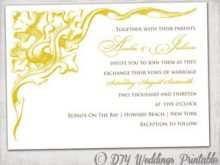 15 Standard Wedding Invitation Templates Yellow for Ms Word for Wedding Invitation Templates Yellow