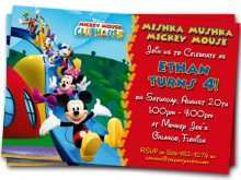 15 The Best Mickey Mouse Party Invitation Template Now by Mickey Mouse Party Invitation Template
