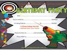 15 Visiting Laser Tag Birthday Invitation Template in Word with Laser Tag Birthday Invitation Template