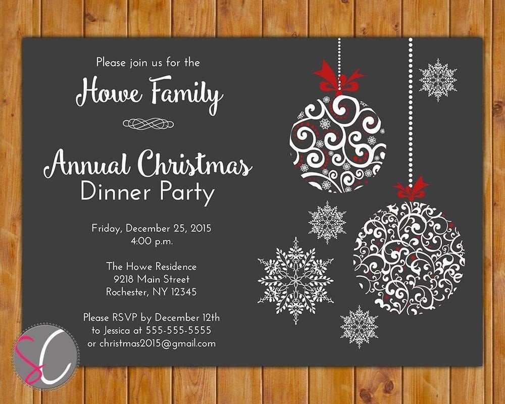 16 Format Annual Holiday Party Invitation Template Maker by Annual Holiday Party Invitation Template