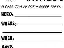 16 Free Printable Birthday Invitation Template Superhero For Free for Birthday Invitation Template Superhero