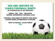 16 Free Printable Football Party Invitation Template Formating with Football Party Invitation Template