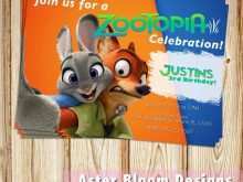 16 Printable Zootopia Birthday Invitation Template Templates by Zootopia Birthday Invitation Template