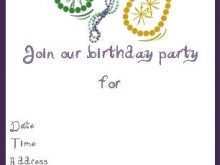 Blank Birthday Party Invitation Template