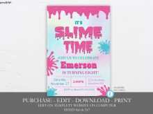 17 How To Create Slime Party Invitation Template Formating with Slime Party Invitation Template