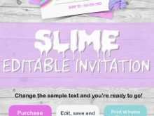 17 Standard Slime Party Invitation Template Layouts by Slime Party Invitation Template