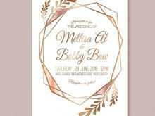 18 Best Rose Gold Wedding Invitation Template for Ms Word for Rose Gold Wedding Invitation Template
