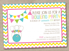 18 Blank Birthday Party Invitation Template Bowling PSD File for Birthday Party Invitation Template Bowling