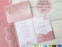 18 Format Tri Fold Wedding Invitation Template PSD File by Tri Fold Wedding Invitation Template