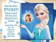 Elsa Birthday Invitation Template