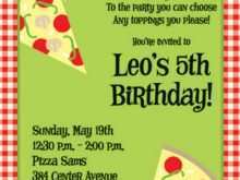 18 Online Pizza Party Invitation Template Templates with Pizza Party Invitation Template